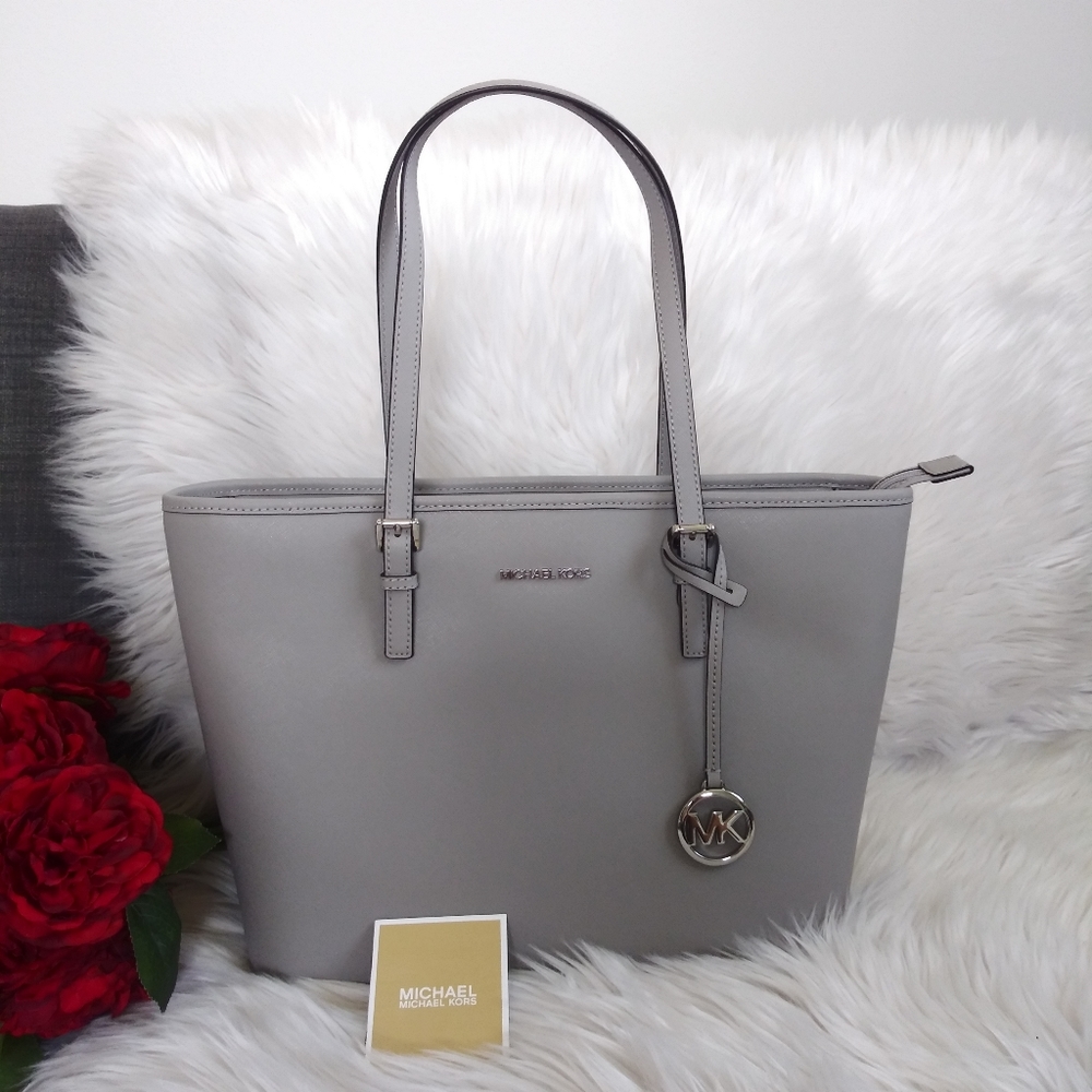 NWT MICHAEL KORS JET SET TRAVEL TZ TOTE HANDBAG